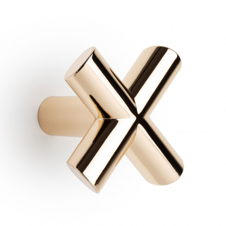 Luxury & Glam - Equis - Agatatoare cuier, finisaj alama lustruita, 80x80x60 mm