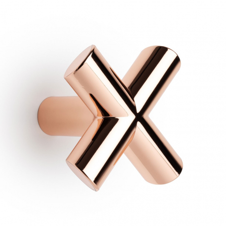 Luxury & Glam - Equis - Agatatoare cuier, finisaj cupru lustruit, 80x80x60 mm