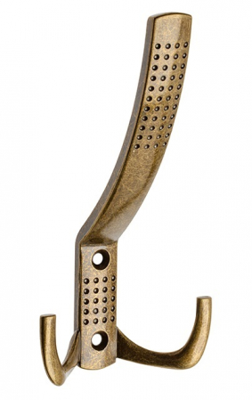 Rustice - K23  - Agatatoare cuier cu model, finisaj alama antichizata GT, 143x76 mm