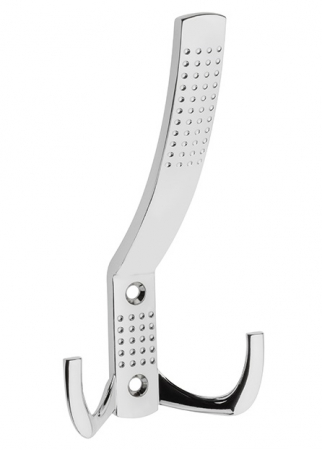 Luxury & Glam - K23  - Agatatoare cuier cu model, finisaj crom lucios GT, 143x76 mm