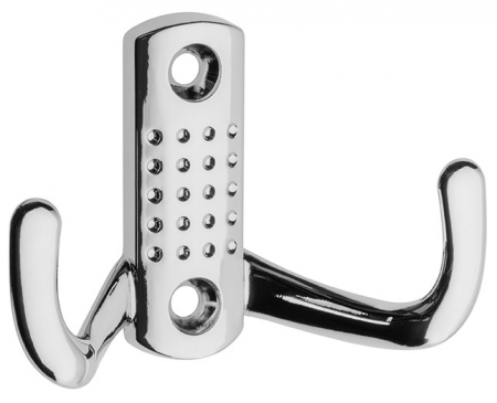 Luxury & Glam - K23  - Agatatoare cuier cu model, finisaj crom lucios GT, 47x70 mm