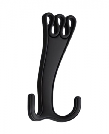 Vintage & Retro - Jade - Agatatoare cuier mare, finisaj negru mat CB, 135x78x49 mm