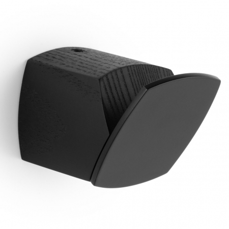 Agatatori din lemn - Megg - Agatatoare cuier, finisaj frasin negru mat lacuit, 46.6x45x63.6 mm
