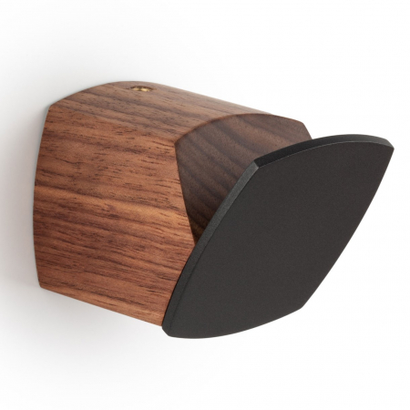 Scandinave - Megg - Agatatoare cuier, finisaj nuc / gri lava, 46.6x45x63.6 mm