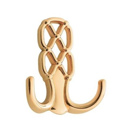 Luxury & Glam - Luxe - Agatatoare cuier mica, finisaj aur lacuit CB, 90x75x28 mm