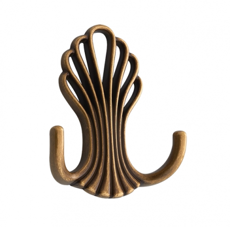 Vintage & Retro - Zola - Agatatoare cuier mica, finisaj alama antichizata CB, 83x66x25 mm