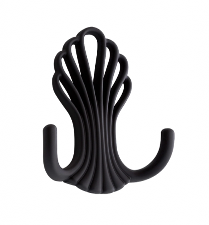 Vintage & Retro - Zola - Agatatoare cuier mica, finisaj negru mat CB, 83x66x25 mm