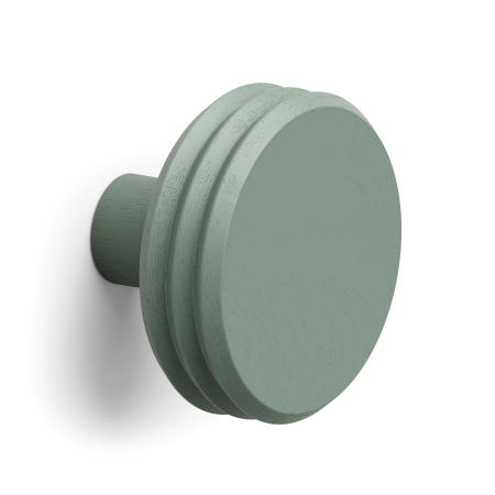 Agatatori din lemn - Pulse Color - Agatatoare cuier, finisaj verde matcha, 92x62 mm