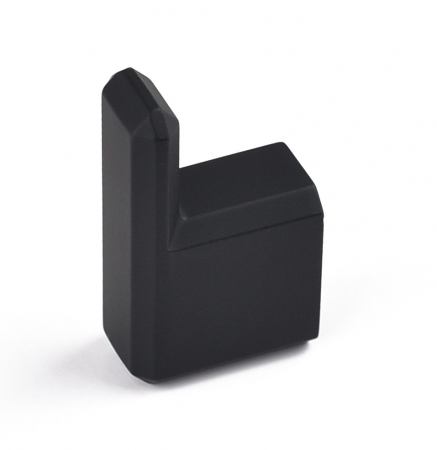 Industiale - Carli - Agatatoare cuier simpla, finisaj negru mat CB, 60x20x35 mm