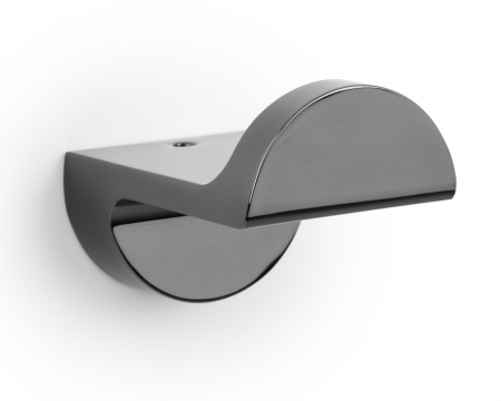 Luxury & Glam - Zett - Agatatoare cuier, finisaj nichel negru lustruit, 50x50x65 mm