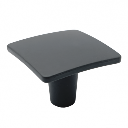 Industriali - Adan - Buton pentru mobila, finisaj negru cobalt, 32x32 mm