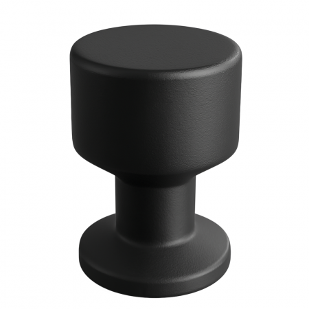 Industriali - Alaz - Buton pentru mobila, finisaj negru mat CB, Ø:22 mm