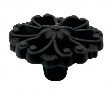 Rustici - Alia - Buton pentru mobila, finisaj negru mat CB, 25 mm