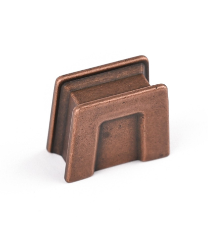 Rustici - Aron - Buton pentru mobila, finisaj cupru antichizat CB, 16 mm