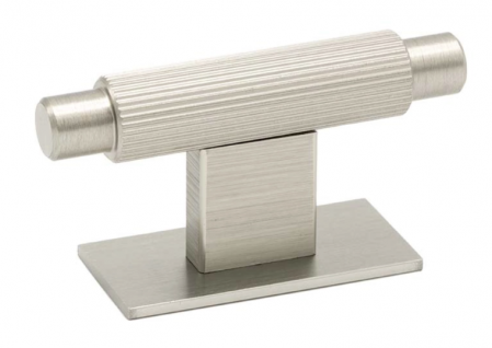 Moderni - Arpa Plate - Buton pentru mobila, finisaj otel inoxidabil, 70x25 mm