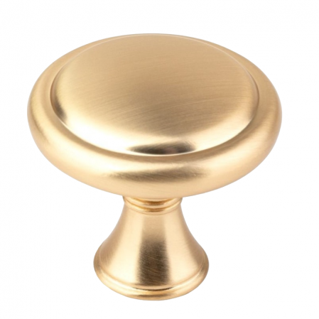 Scandinavi - Artesi - Buton pentru mobila, finisaj auriu periat, D:32 mm