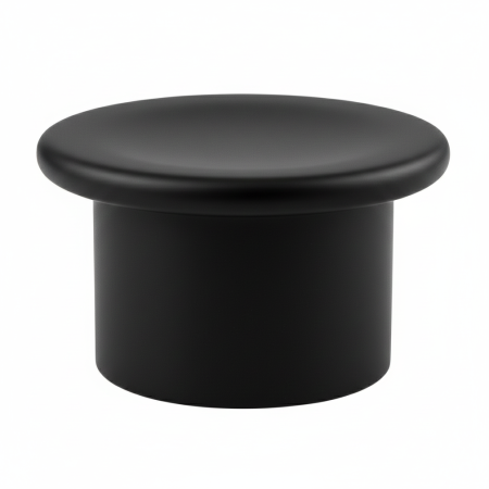 Industriali - Aspen - Buton pentru mobila, finisaj negru grafit, D:48 mm