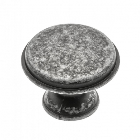 Vintage & Retro - Cento - Buton pentru mobila, finisaj argint antichizat GT, D:28 mm