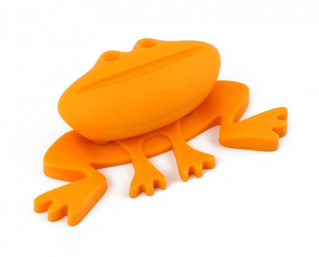 Butoni pentru copii - Joy Broscuta - Buton pentru mobila copii, finisaj portocaliu CB, 32 mm