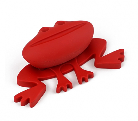 Butoni pentru copii - Joy Broscuta - Buton pentru mobila copii, finisaj rosu CB, 32 mm