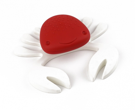 Butoni pentru copii - Joy Crab - Buton pentru mobila copii, finisaj rosu cu clesti albi CB, 25 mm