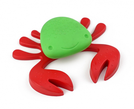 Butoni pentru copii - Joy Crab - Buton pentru mobila copii, finisaj verde cu clesti rosii CB, 25 mm