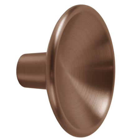 FERONERIE ȘI ACCESORII MOBILĂ - Buton pentru mobila Disc Zamak, finisaj bronz periat, D:50 mm