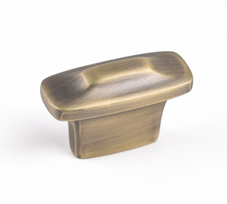 Rustici - Elias - Buton pentru mobila, finisaj alama antichizata periata CB, 16 mm