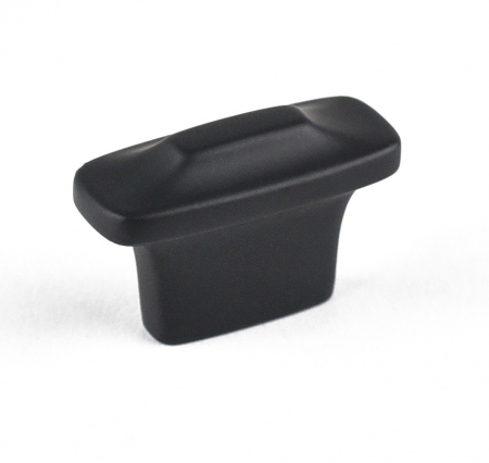 Rustici - Elias - Buton pentru mobila, finisaj negru mat CB, 16 mm