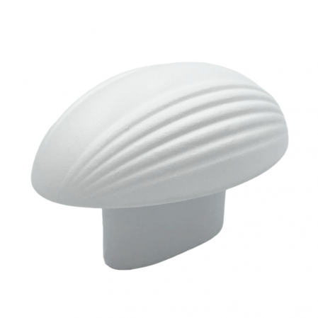Moderni - Eluno - Buton pentru mobila, finisaj alb, 51x32 mm