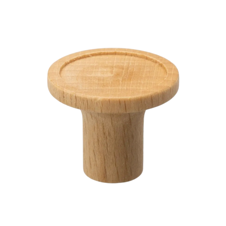 Butoni din lemn - Forest - Buton pentru mobila, finisaj fag lacuit transparent, D:30 mm