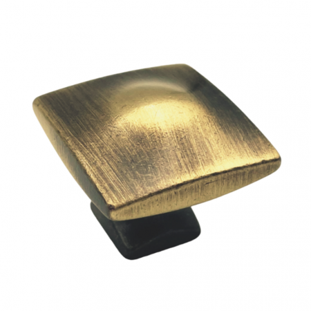 Vintage & Retro - Gao - Buton pentru mobila, finisaj bronz antichizat, 25x25 mm