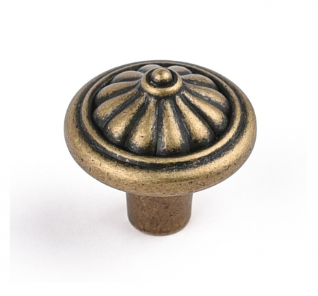 Rustici - Gavin - Buton pentru mobila, finisaj alama antichizata CB, 25 mm