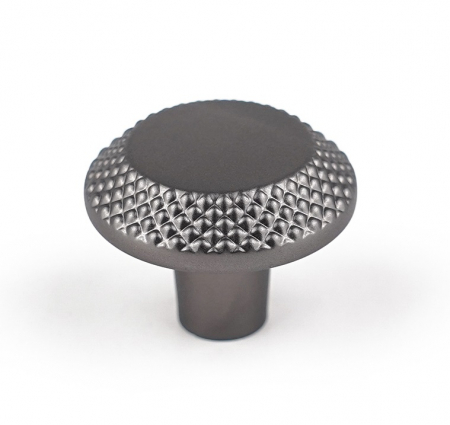 Moderni - Nola - Buton pentru mobila, finisaj negru gun metal CB, Ø:30 mm