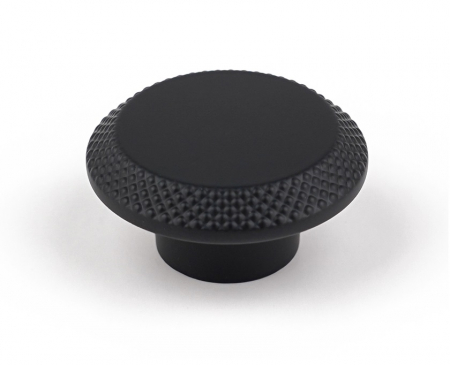 Rustici - Nola - Buton pentru mobila, finisaj negru mat CB, Ø:45 mm
