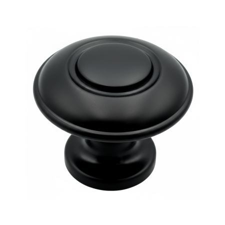 Butoni mobila - Oren - Buton pentru mobila, finisaj negru mat, D:31 mm
