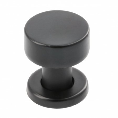Industriali - Ring - Buton pentru mobila, finisaj negru mat GT, D:25.8 mm