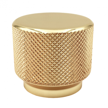 Luxury & Glam - Santino - Buton pentru mobila, finisaj aur lacuit CB, Ø:35 mm