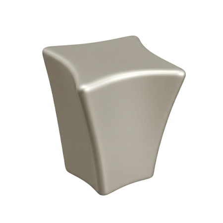 Moderni - Starr - Buton pentru mobila, finisaj nichel satin, L:15 mm