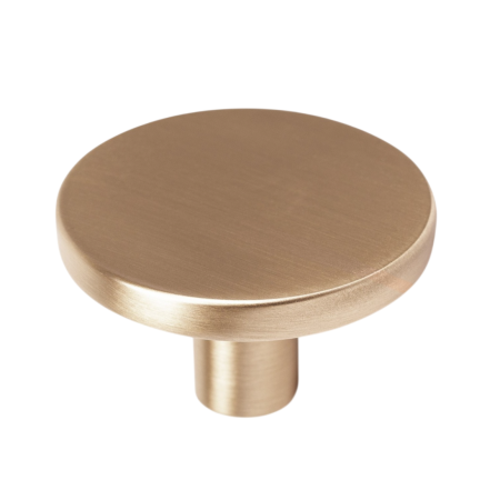 Moderni - Como - Buton pentru mobilier, finisaj alama cava periata, D:26 mm