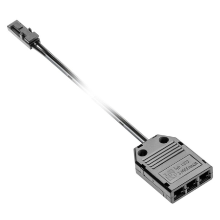 Conectori bandă LED - Conector cu distribuitor GTV pentru iluminat LED, 3 prize Mini AMP, cablu 2 m