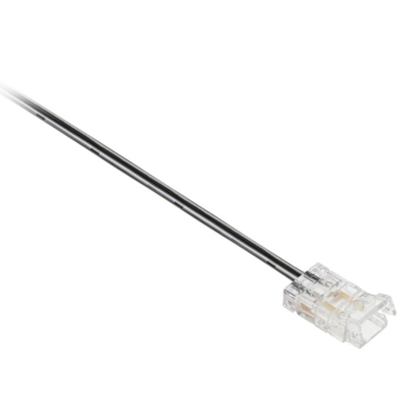 Conectori bandă LED - Conector transparent de alimentare GTV pentru banda LED COB, 8 mm, cablu 2 m