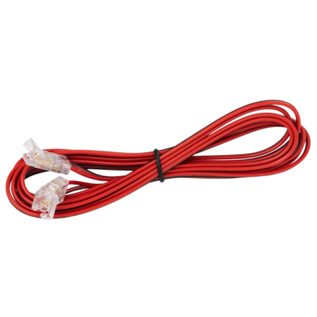 Conectori bandă LED - Conector transparent GTV pentru îmbinarea benzilor LED COB, 8 mm, cablu 2 m