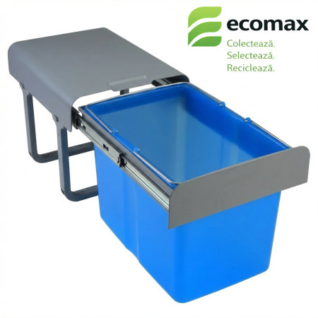 Accesorii mobila - Ekko - Coș de gunoi încorporabil, 1×34 L, albastru