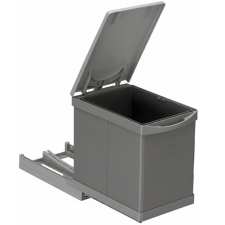 Cosuri gunoi incorporabile - Pelikan 21700A - Cos de gunoi incorporabil, cu extragere automata, cu un recipient de 16 L, antracit
