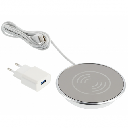 FERONERIE ȘI ACCESORII MOBILĂ - Încărcător wireless încastrat GTV Lux, alb, D: 60 mm