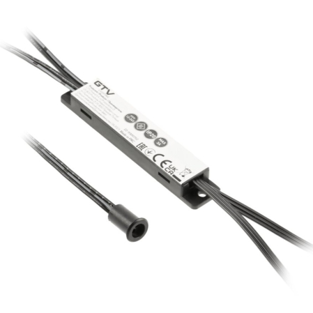 Întrerupătoare bandă LED - Întrerupător cu senzor Mikro GTV pentru bandă LED, 36W, 12V, IP20, negru