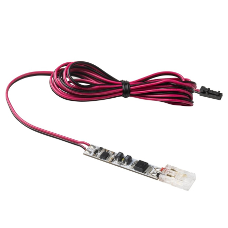 Întrerupătoare bandă LED - Întrerupător dimabil GTV pentru bandă LED COB, cu senzor și montaj în profil LED, 36-72W, 12-24V, IP20, cablu 2 m