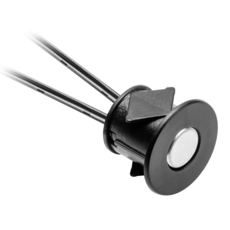 Întrerupătoare bandă LED - Întrerupător tactil dimabil GTV pentru bandă LED, 24W, 12V, IP20, negru, cablu 1 m