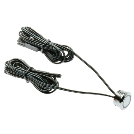 Întrerupătoare bandă LED - Întrerupător tactil dimabil GTV pentru bandă LED, 36-72W, 12-24V, crom, cablu 1,5 m